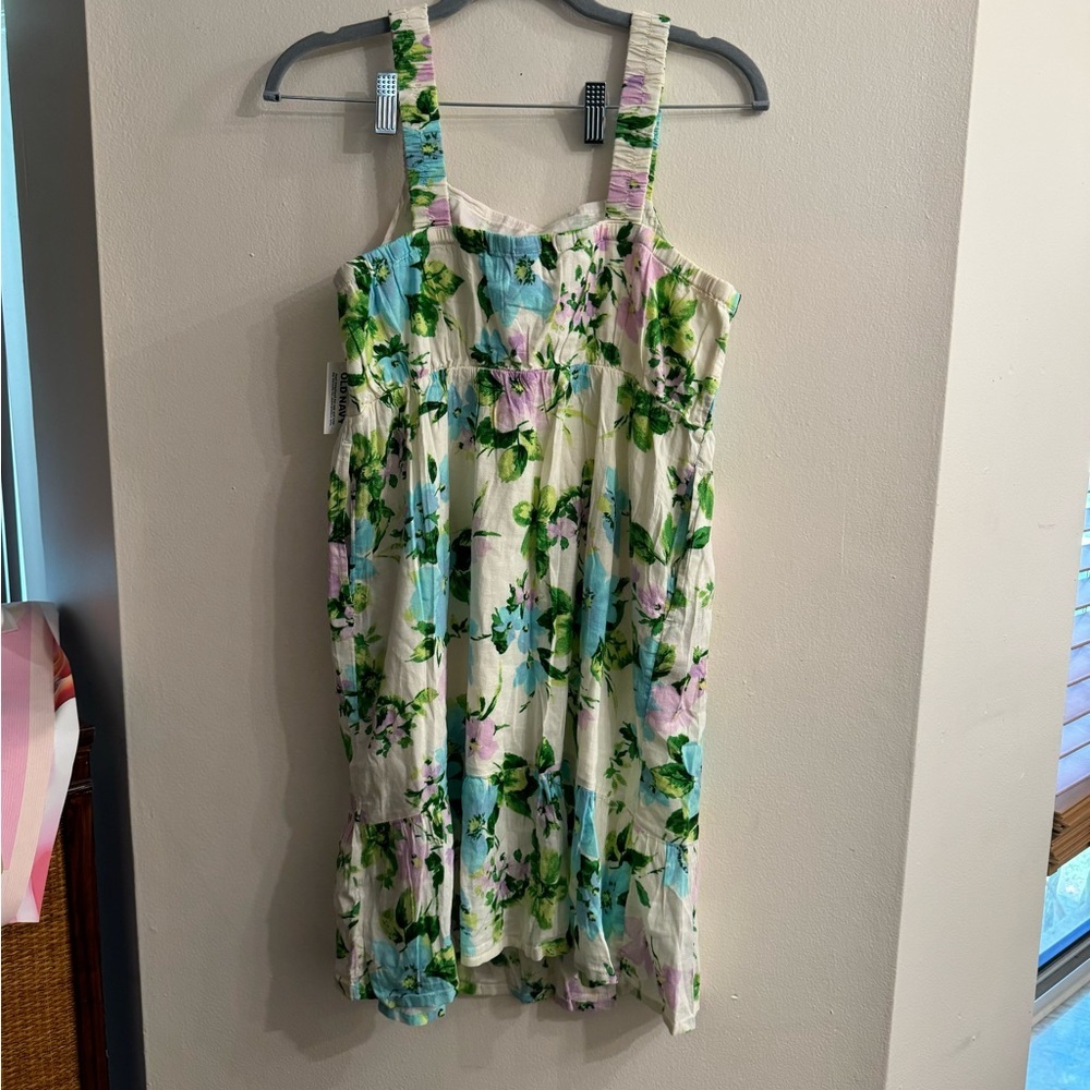 Old Navy Youth Girls Floral Printed Sleeveless Tiered Dress Size XXL 18 - Picture 3 of 5